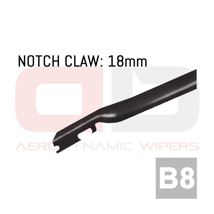 Front Wiper Arm Adaptor (Type B8) 1 Pair for Notch Claw adwipers-wiper-blade-arm-NOTCH-CLAW-B8